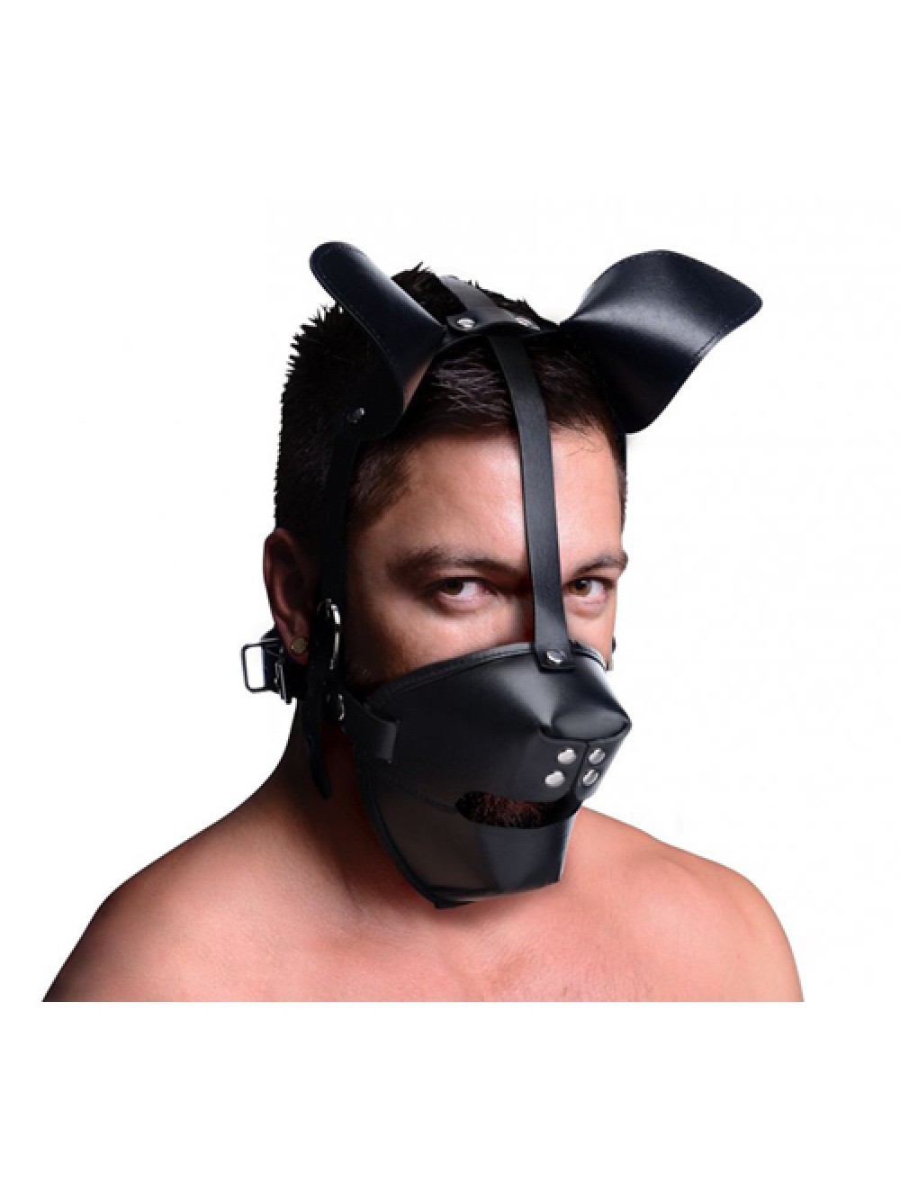 MASCHERA DA CANE CON MORSO PUP PUPPY GAG