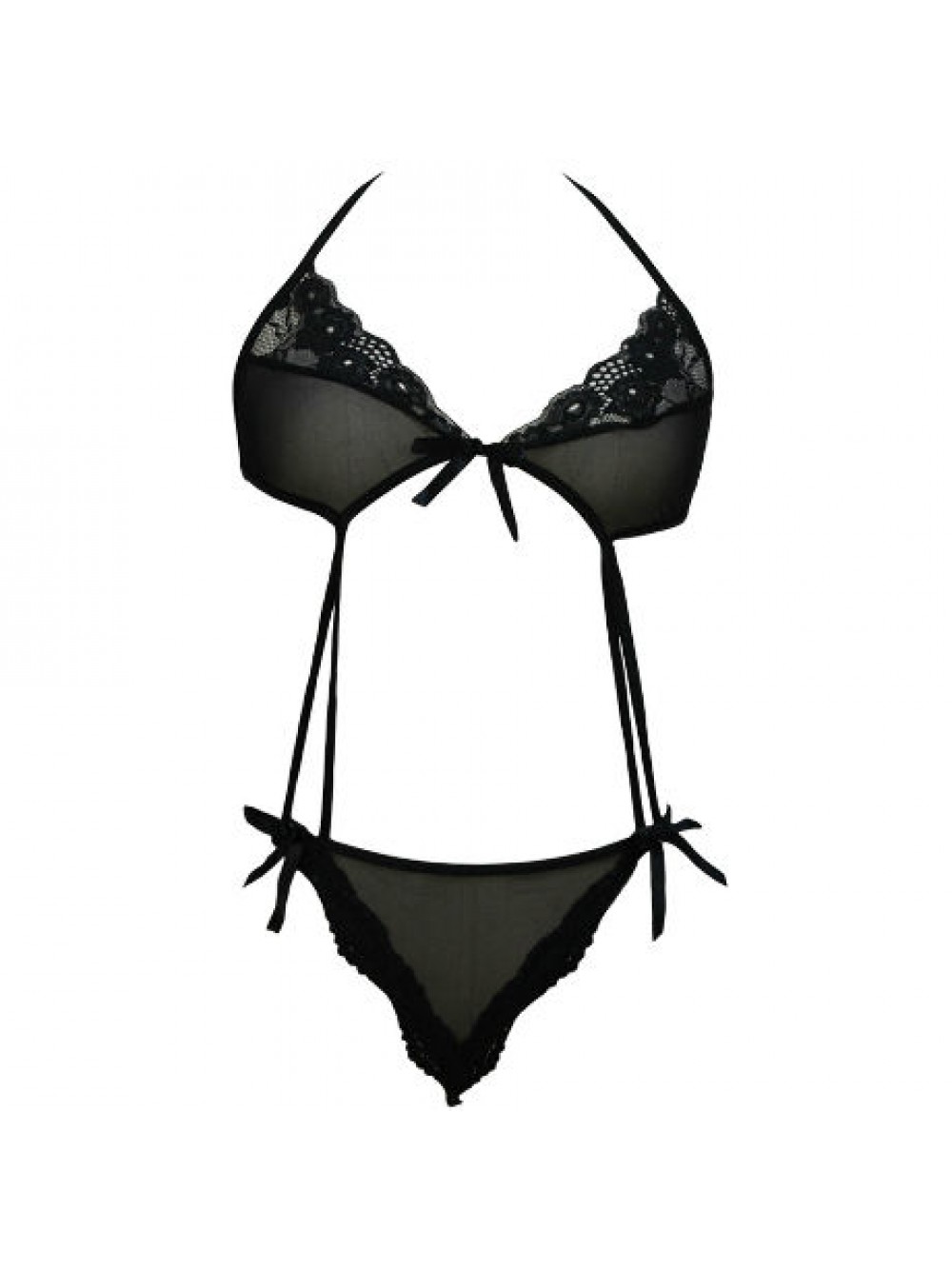 QUEEN LINGERIE SEXY TEDDY BLACK ONE SIZE