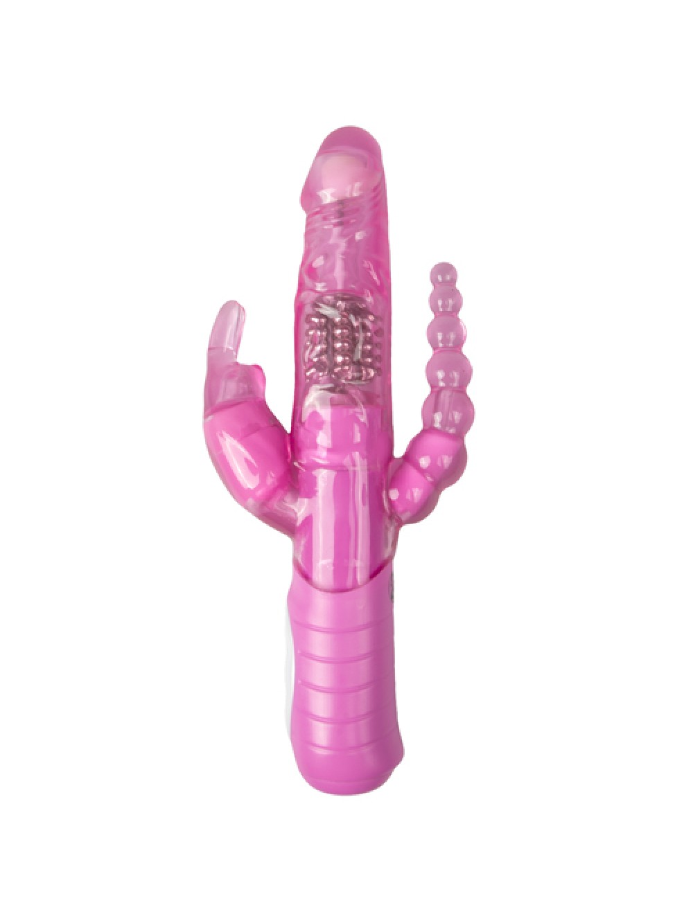 VIBRATORE RABBIT CON DILDO ANALE 3 X LUST