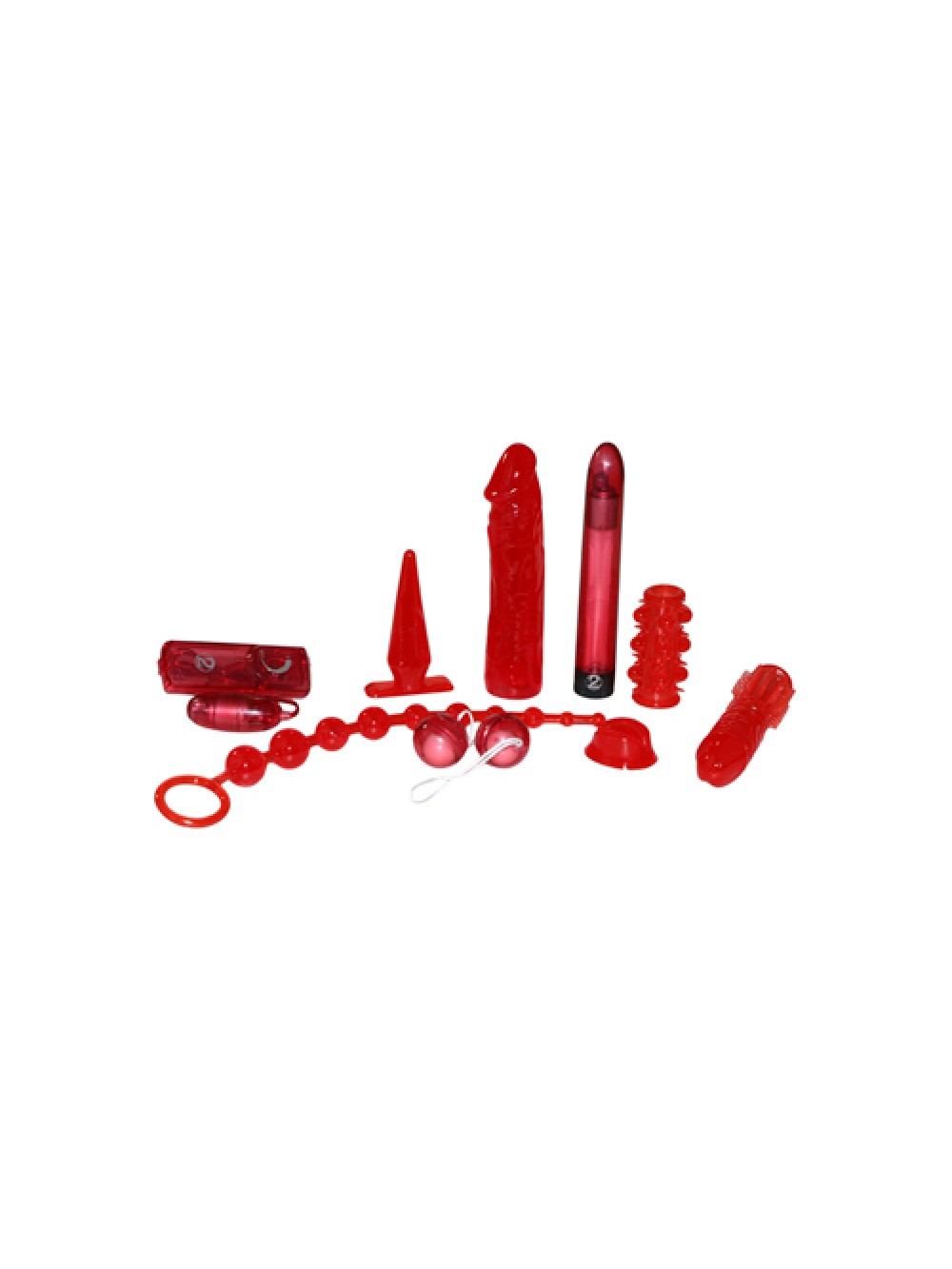 KIT DEL PIACERE 9 PEZZI RED ROSES