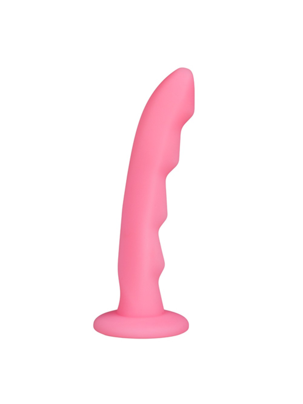 Ripples Silicone Strap On Harness Dildo- Pink