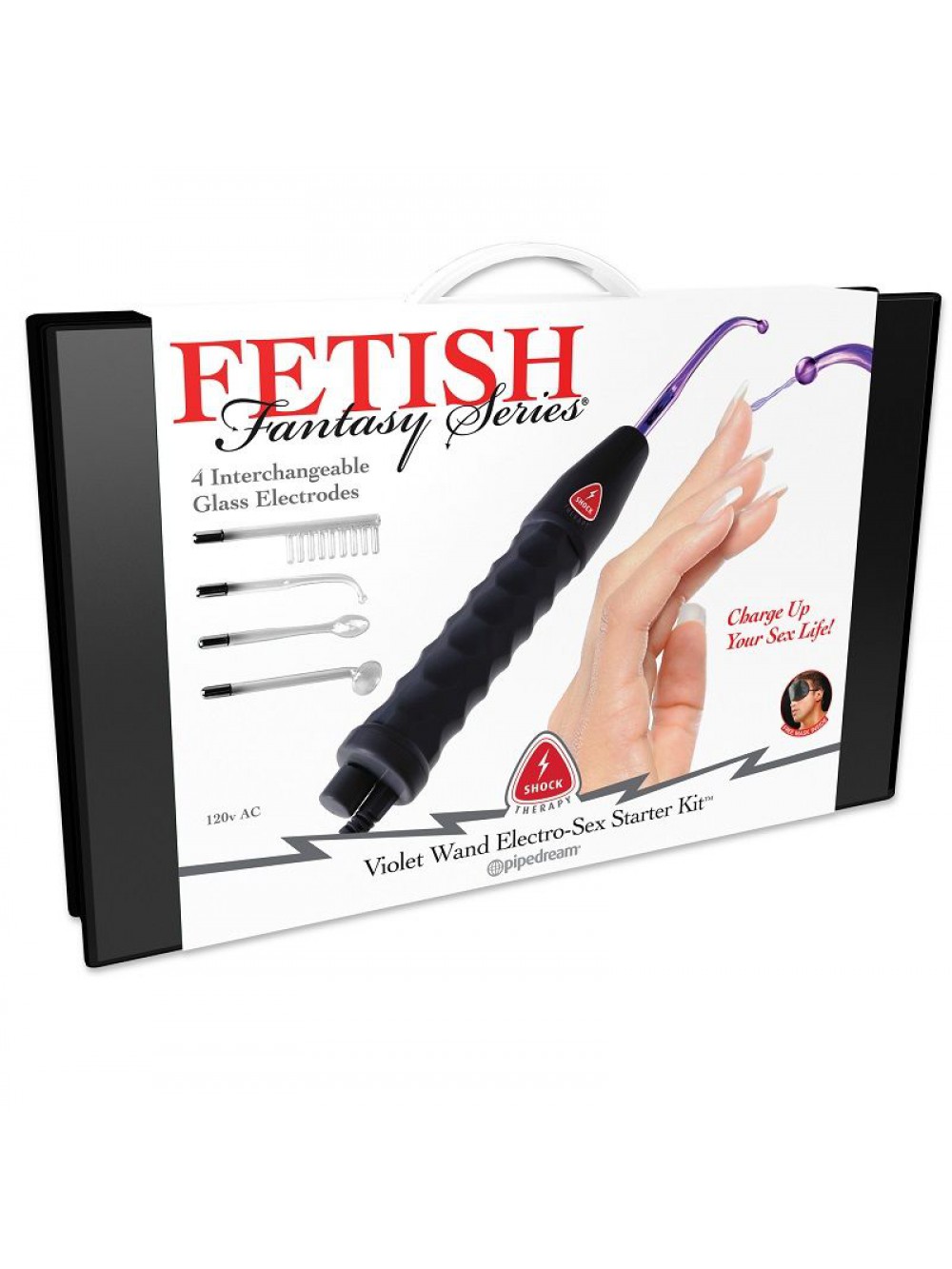 SHOCK THERAPY KIT ELETROESTIMULADOR VIOLET WAND ELECTRO-SEX