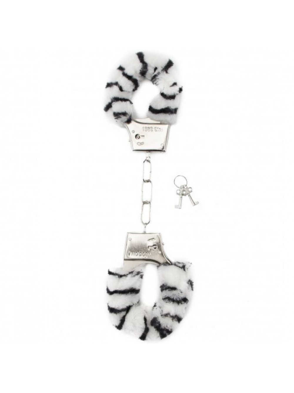 Furry Handcuff - Zebra