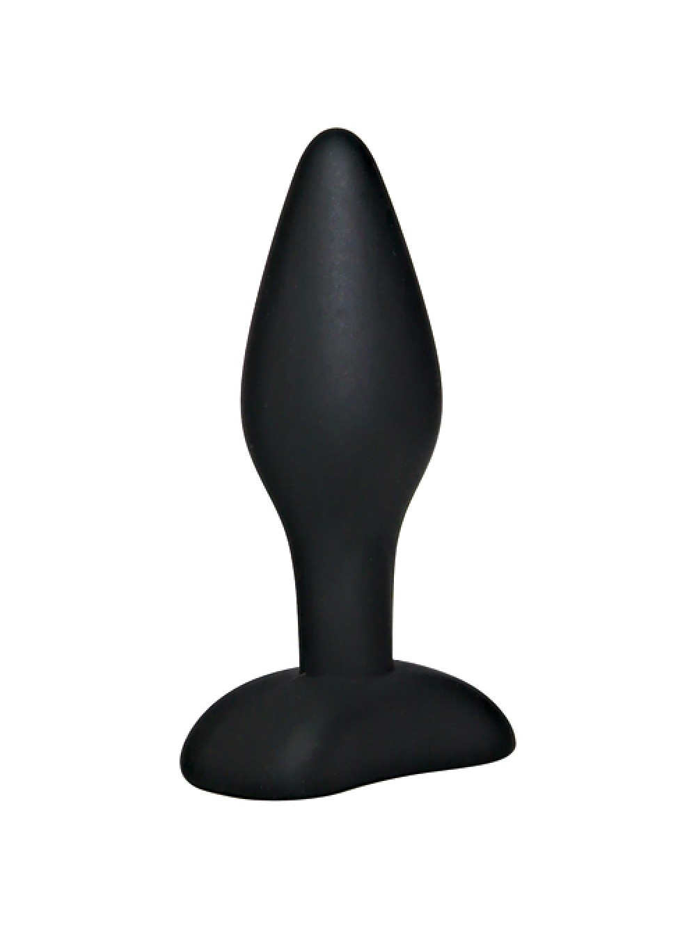 Black Velvet Silicone Butt Plug Large