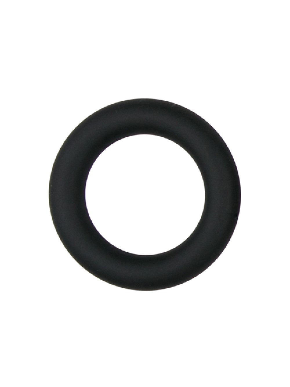 Piccolo anello fallico nero in silicone
