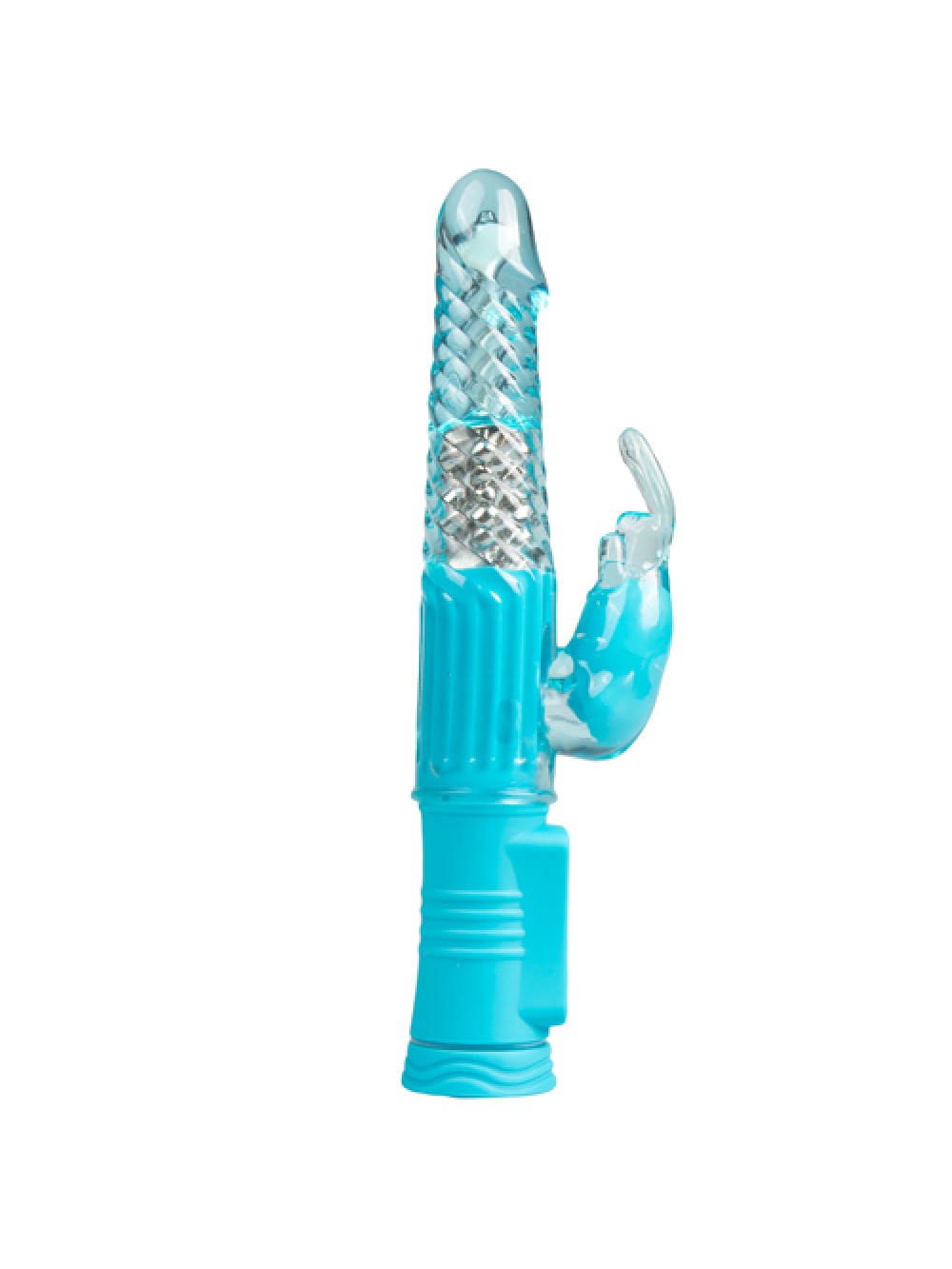 Vibratore Sugar babe a forma di coniglio - Blu