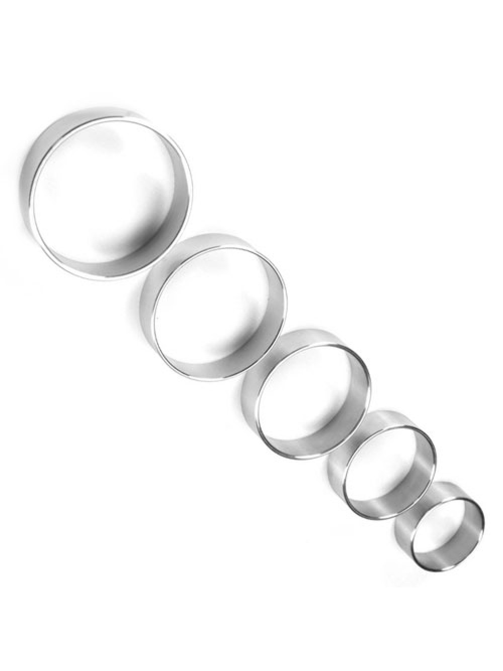 Sottile di metallo 1,5 pollici di diametro largo Cock Ring