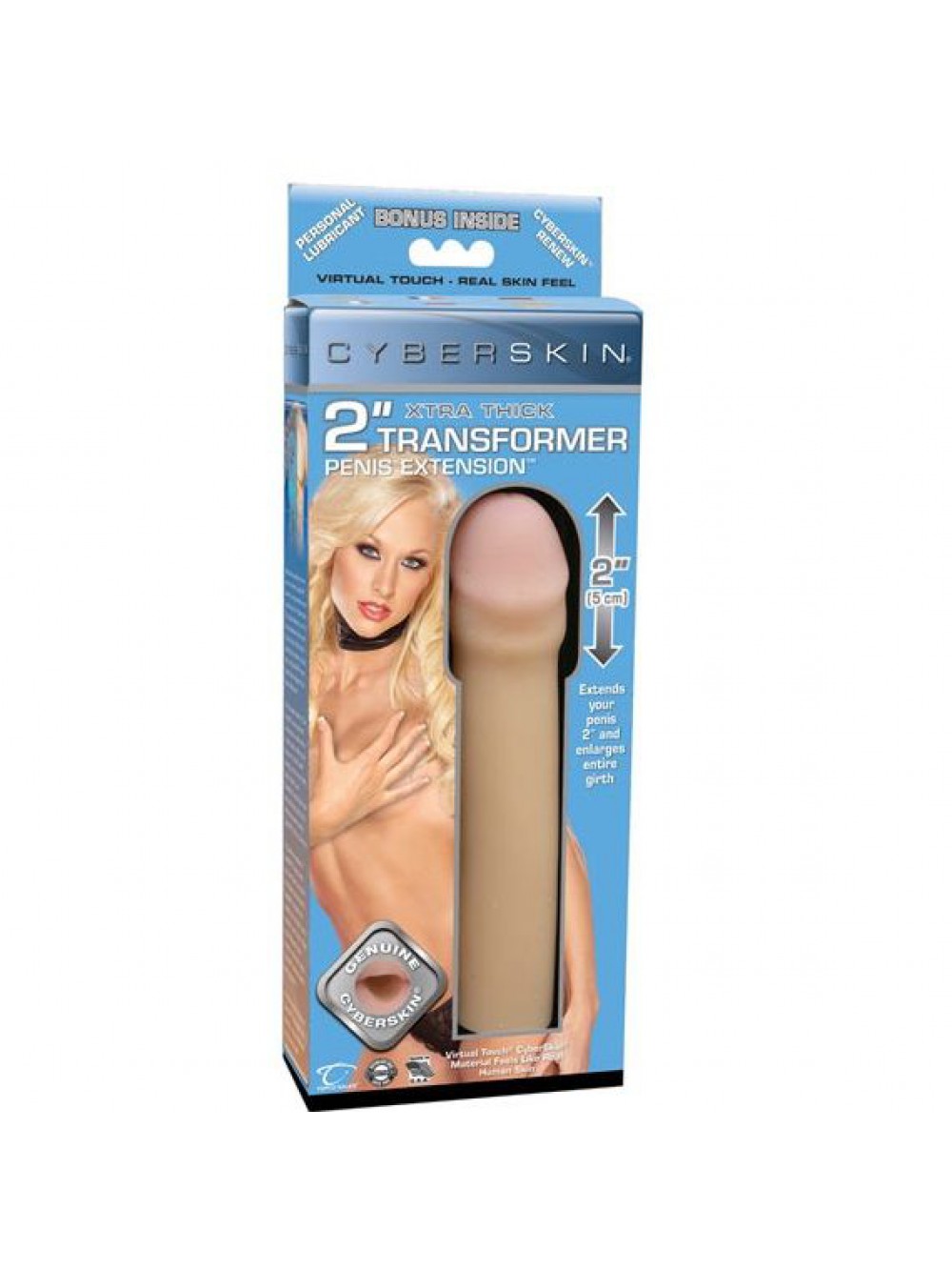 PROLUNGA FALLICA CYBERSKIN XTRA TRANSFORMER PENIS EXTENSION LIGHT