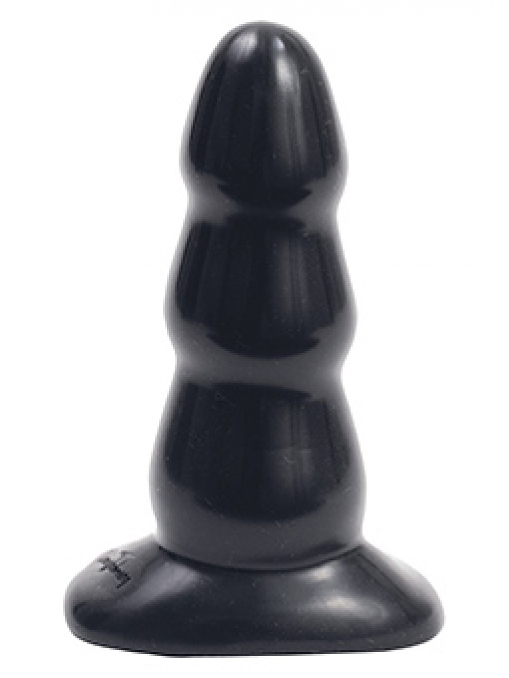 TRIPLE RIPPLE BUTT PLUG BLACK M