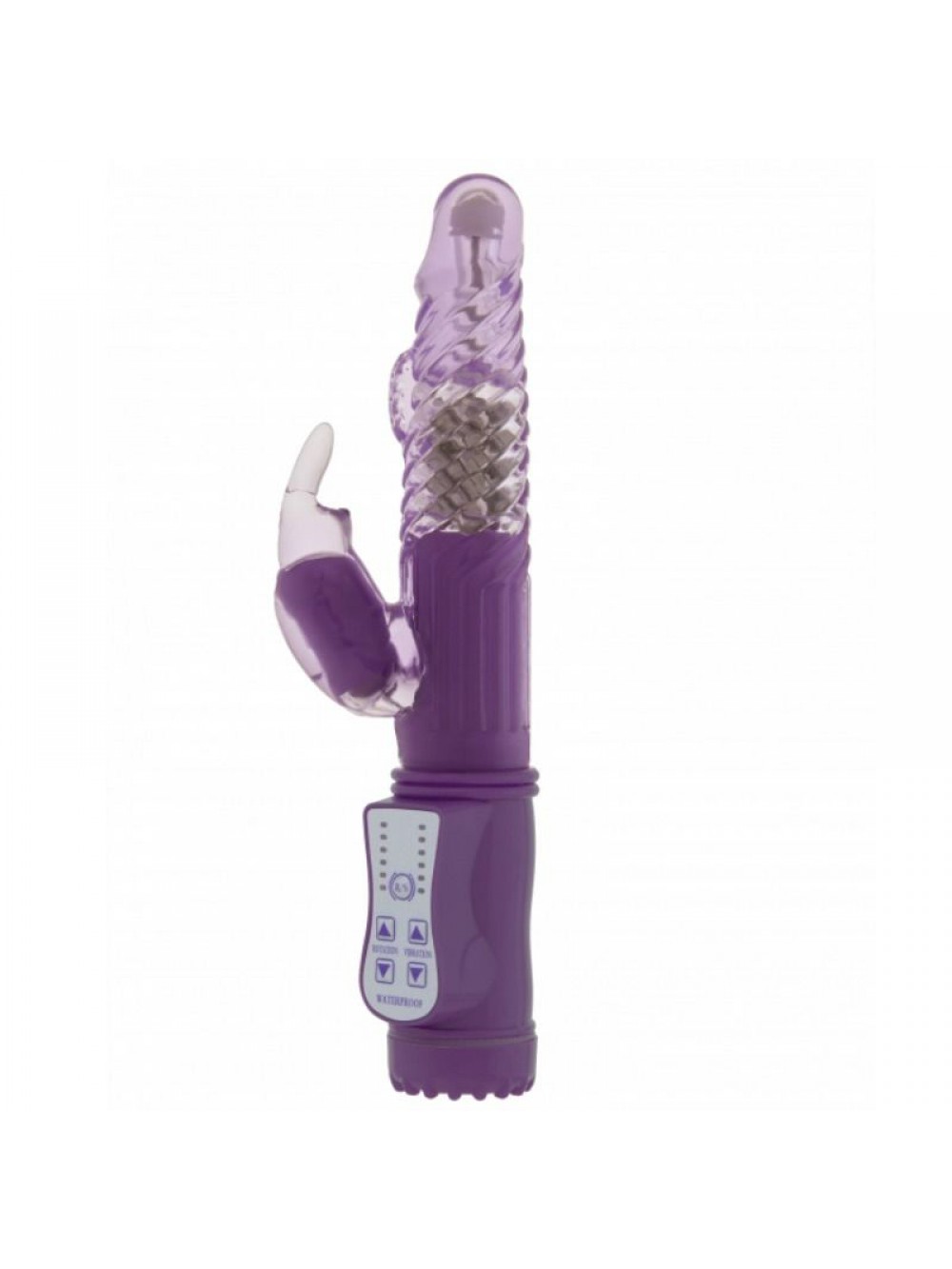 GC Vibratore Rabbit con Sfere Massaggianti e Stimolatore Clitoride, Viola - 1 Prodotto