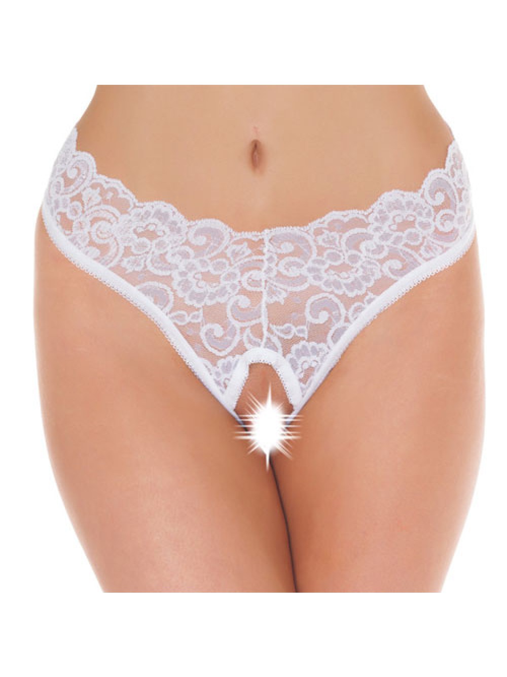 White Lace apertura sul cavallo e G-String