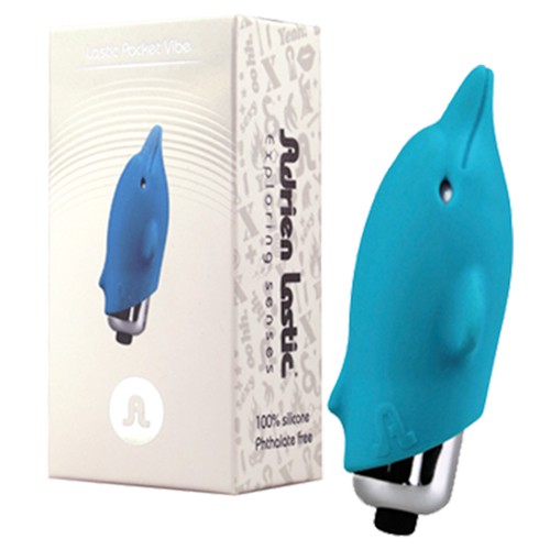 ADRIEN LASTIC POCKET VIBE FLIPPY VIBRATING BULLET BLUE