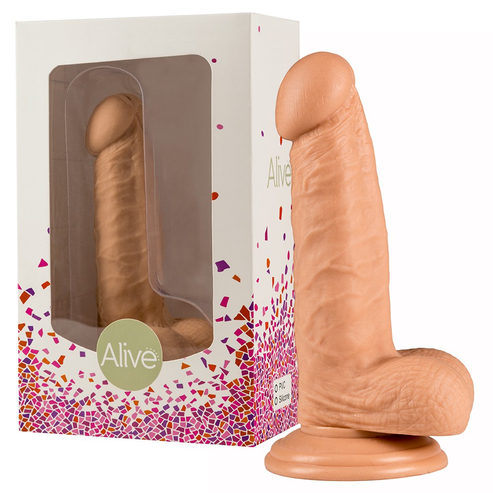 ALIVE LITTLE JOHN REALISTIC DILDO WHITE