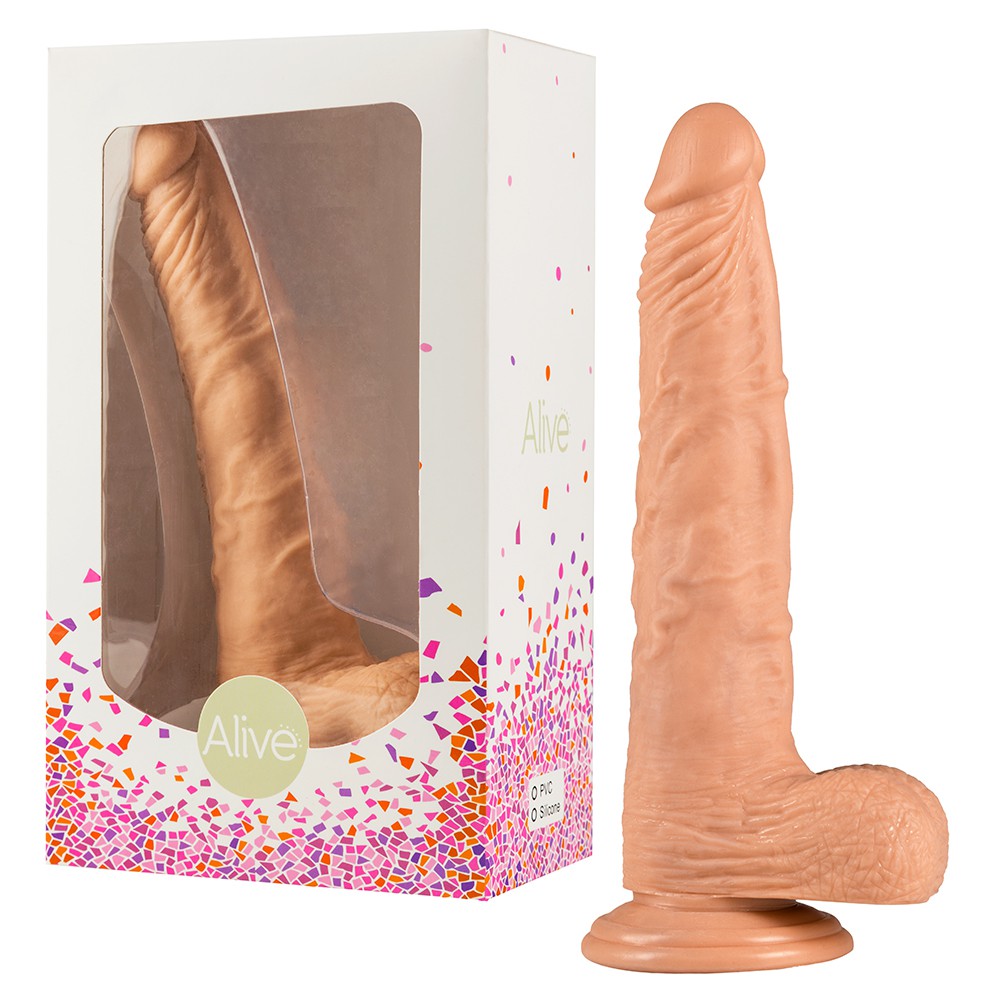 ALIVE LONG JOHN REALISTIC DILDO WHITE