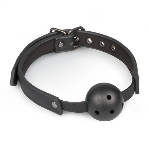 Ball Gag With PVC Ball - Black 8718627528266