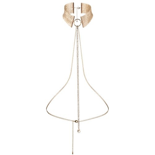 DESIR METALLIQUE METALLIC MESH COLLAR BIJOUX INDISCRETS GOLD