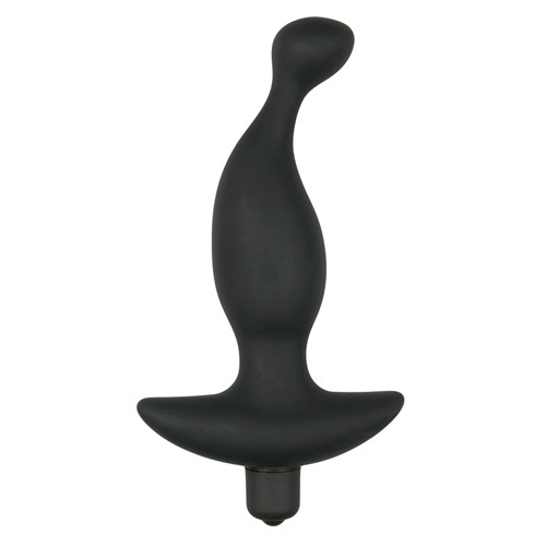 Black Silicone Prostate Vibrator 8718627526767