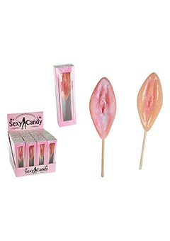 CANDY LOLIPOP STRAWBERRY DISP 24PCS