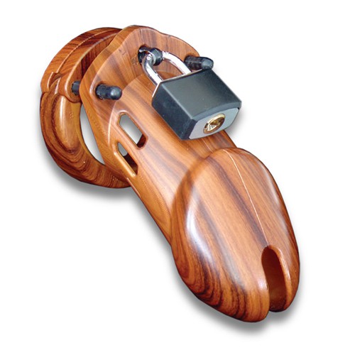 CB-6000 Chastity Cage - Wood - 35 mm 094922298539