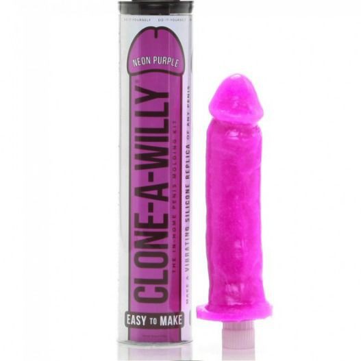 Clonare un Willy Neon Viola Silicone Vibratore