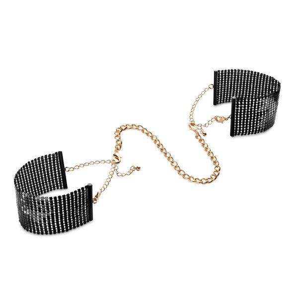 Bijoux Indiscrets Desir Metallique handcuffs braccialetto nero lingerie sexy Gift
