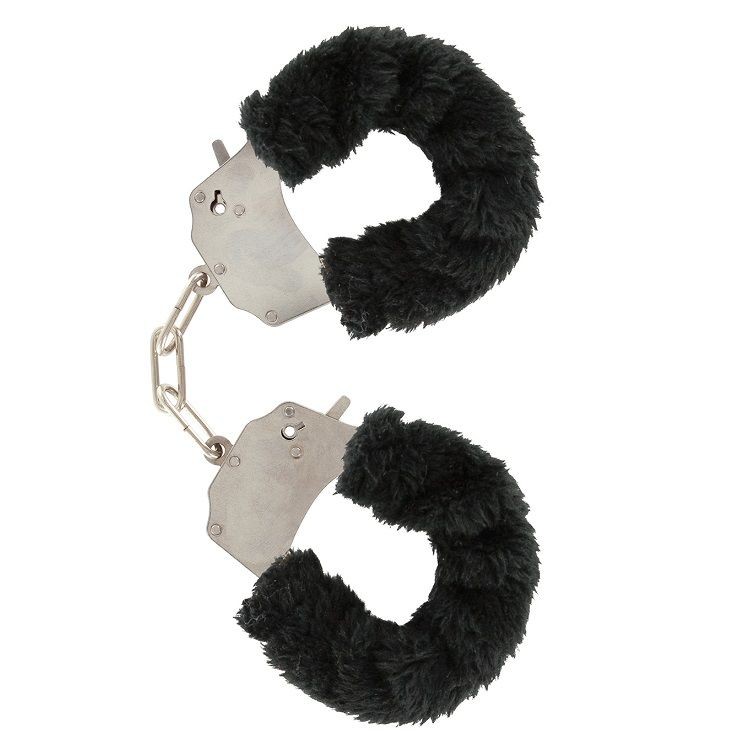 FURRY FUN CUFFS LECHEROUS BLACK