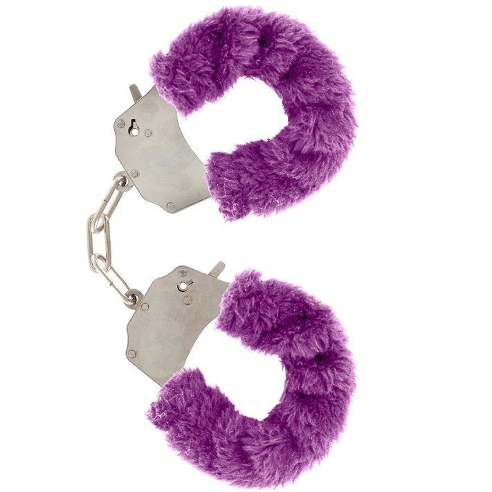 Toy Joy Furry Fun mano Polsini viola peluche