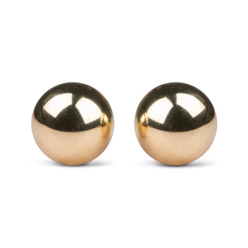 Gold ben wa balls - 22mm 8718627523179