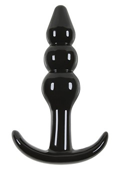 Sex Toys Anal Toys JELLY RANCHER T-PLUG RIPPLE BLACK Sexy Shop