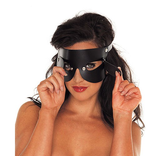 Blindfold in pelle con i paraocchi staccabili