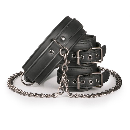 Leather Collar With Anklecuff 8718627528303