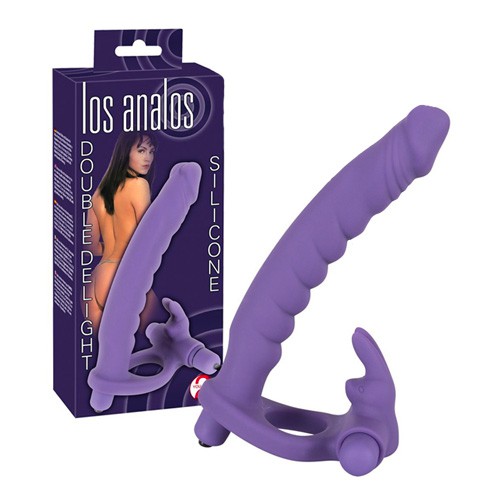 Los Analos Double Delight vibrazione dildo e Cockring