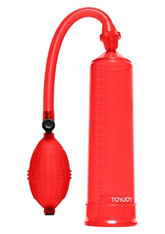 Pompa Sviluppatore Pene 21 x 5,5 cm, ROSSO