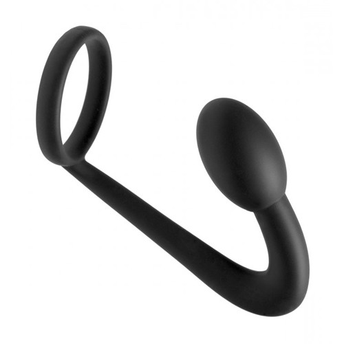 Prostatic Play Explorer Silicone Cock Ring and Prostate Plug 848518018878