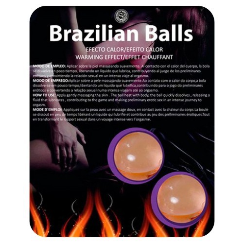 BRAZILIAN LUBRICANT BALLS WARM EFFECT 2 x 4GR