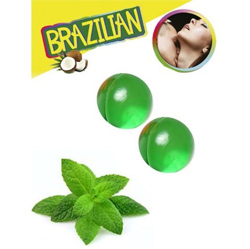 KISSABLE LUBRICANT BALLS MINT FLAVOUR 2 x 4GR