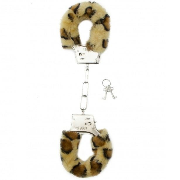 MANETTE FURRY HANDCUFFS CHEETAH