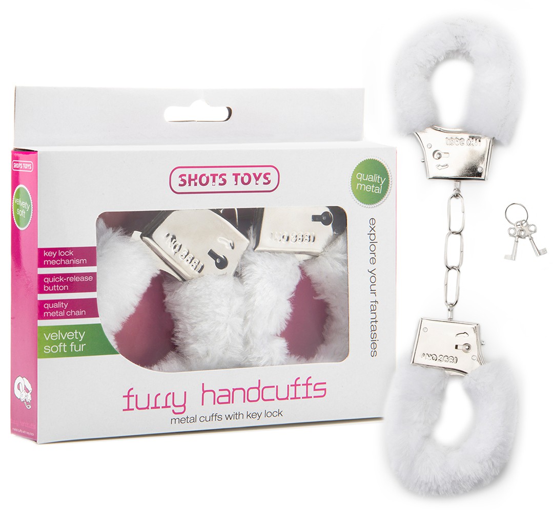 FURRY HANDCUFFS WHITE