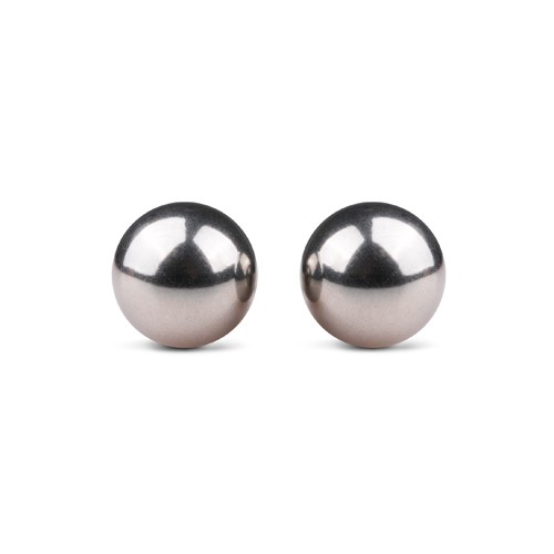 Silver ben wa balls - 19mm 8718627523186