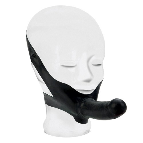 The Accommodator Face Strap On Dildo Black 716770065742