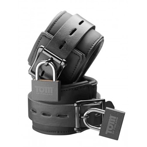 Tom of Finland Neoprene Wrist cuffs w/ locks 848518017734