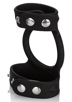 tri-snap regolabile silicone cock e balls anello fallico