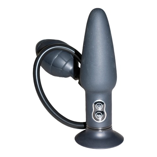 True Black Vibrating Anal Plug 4024144574612