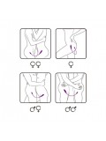 ADRIEN LASTIC 2X RECHARGEABLE DOUBLE VIBRATOR WITH MINI REMOTE PURPLE toy
