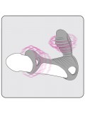 ADRIEN LASTIC GLADIATOR VIBRATING SLEEVE WITH VIBRATING COCK RING WITH REMOTE BLACK detail
