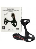 ADRIEN LASTIC GLADIATOR VIBRATING SLEEVE WITH VIBRATING COCK RING WITH REMOTE BLACK toy