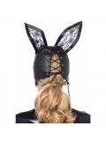 Artificial Leather Bunny Mask - Black 714718511443 toy