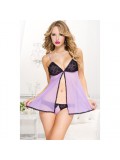 Babydoll Set - Purple/Black 849450024491