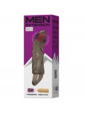 BAILE FUNDA EXTENSORA PENE CON VIBRACION Y STRAP PARA TESTICULOS 13.5 CM 6959532316124 photo