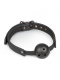 Ball Gag With PVC Ball - Black 8718627528266
